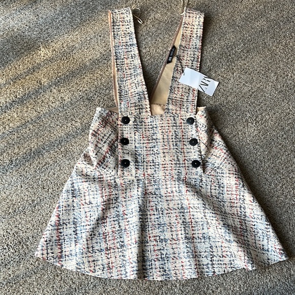 NWT Zara Pinafore Jumper Dress Size Small - Picture 5 of 6